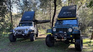 Winter Tent Camping In Our Jeep Wrangler Tj And Jk  Campfire Cooking + Hcalory Diesel Heater Update