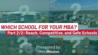 Which MBA Programs Should I Apply To? Part 2