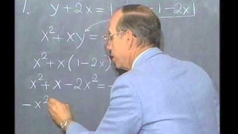 Algebra 2 & TRIG HELP VIDEOS. Lesson 4. Solving Linear-Quadratic System of Equations Algebraically.