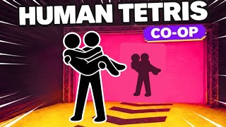 Human Tetris Co-Op Mode | 2 Player Full Body Challenge
