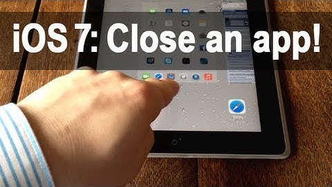 iOS 7: How to close an app in multitasking!