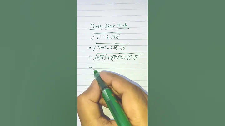 Square root of 11 - 2√30 = ?? In 6 Seconds | Maths Short Trick |