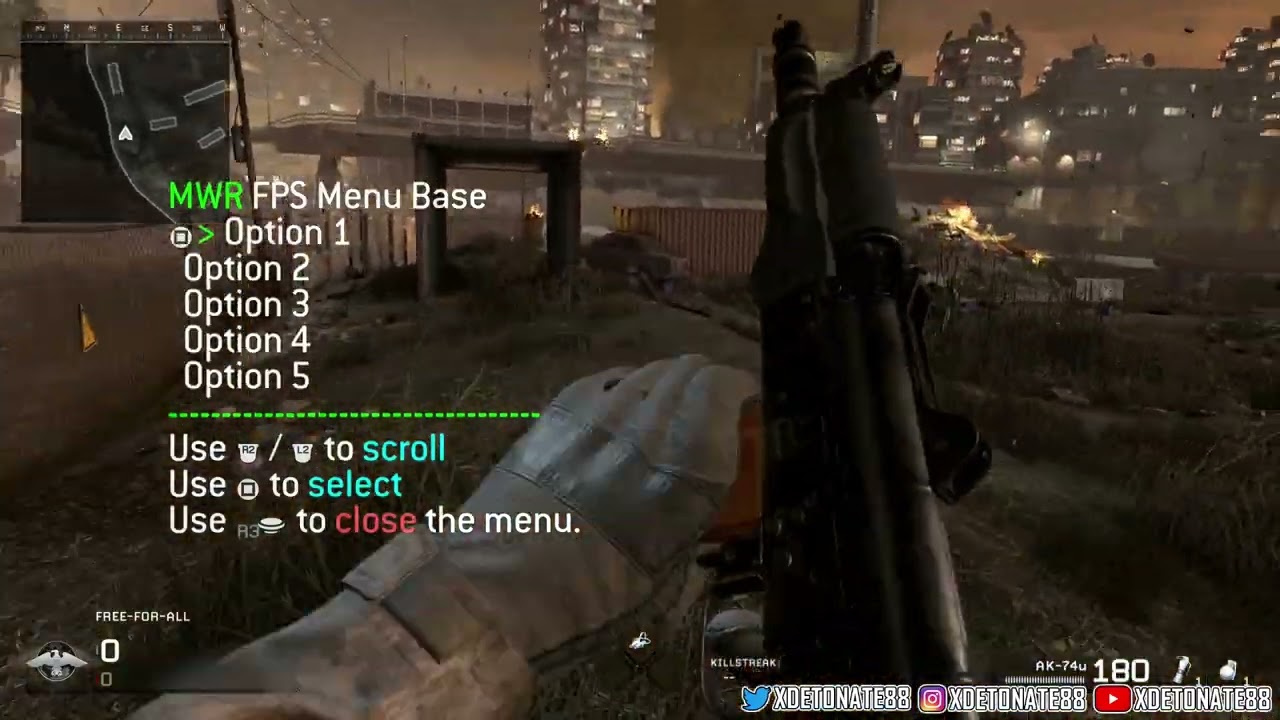 [PS4] Modern Warfare Remastered v1.02 - FPS Mod Menu Base (Free Download!!)