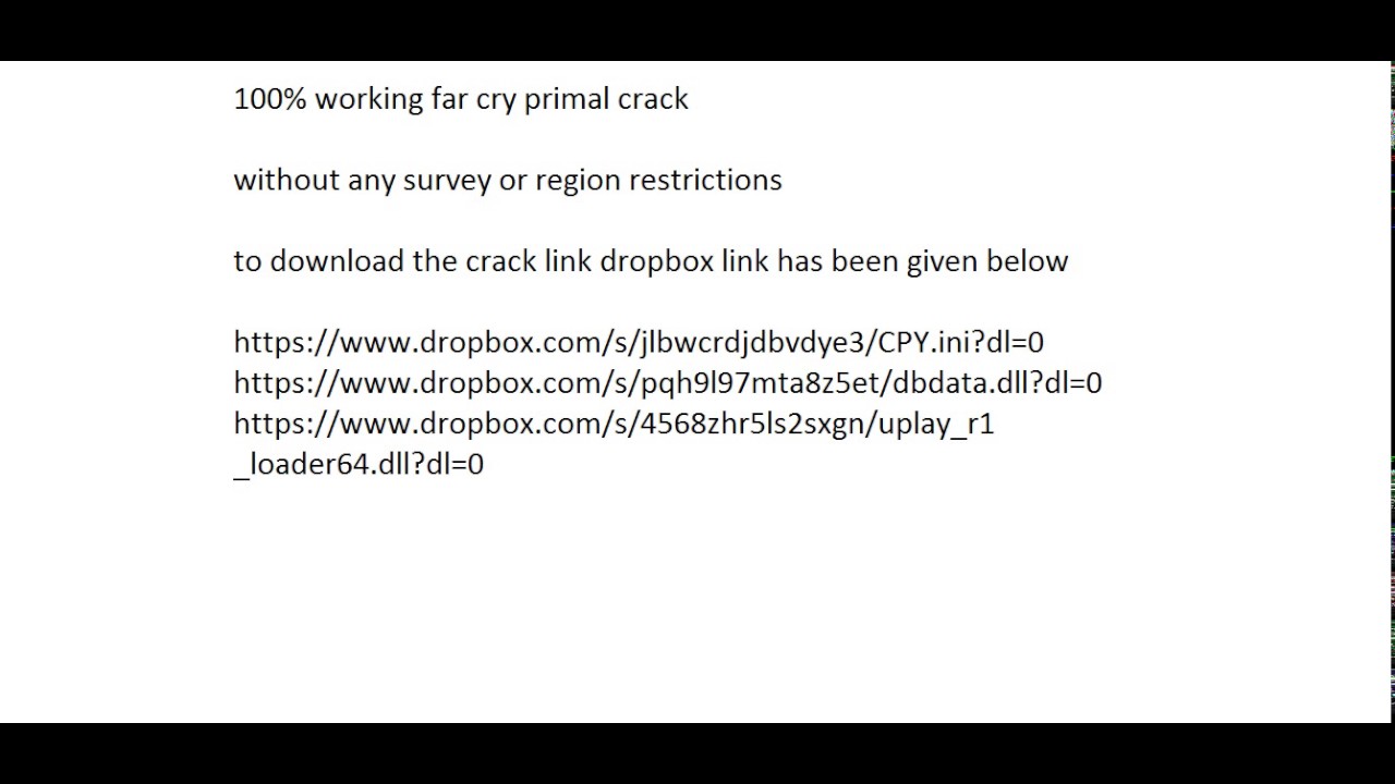 FAR CRY PRIMAL CRACK 100% working without surveys