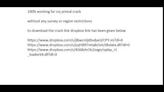 FAR CRY PRIMAL CRACK 100% working without surveys FAR CRY PRIMAL CRACK 100% working without surveys