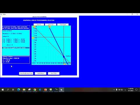 linear Programming tora Software