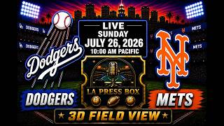 Los Angeles Dodgers LIVE TODAY vs. Mets | 3D Player Tracker | Live Play-by-Play