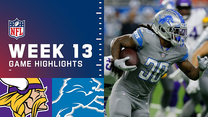 Vikings vs. Lions Week 13 Highlights | NFL 2021