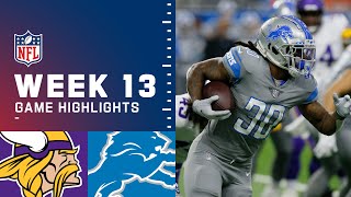Vikings vs. Lions Week 13 Highlights | NFL 2021