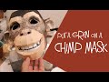 Fast Way to Paint a Realistic Chimp Mask Made With Paper Mache