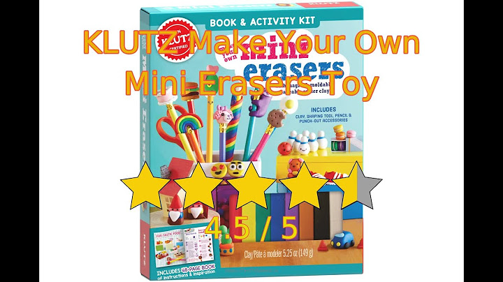 Lets make erasers kit review