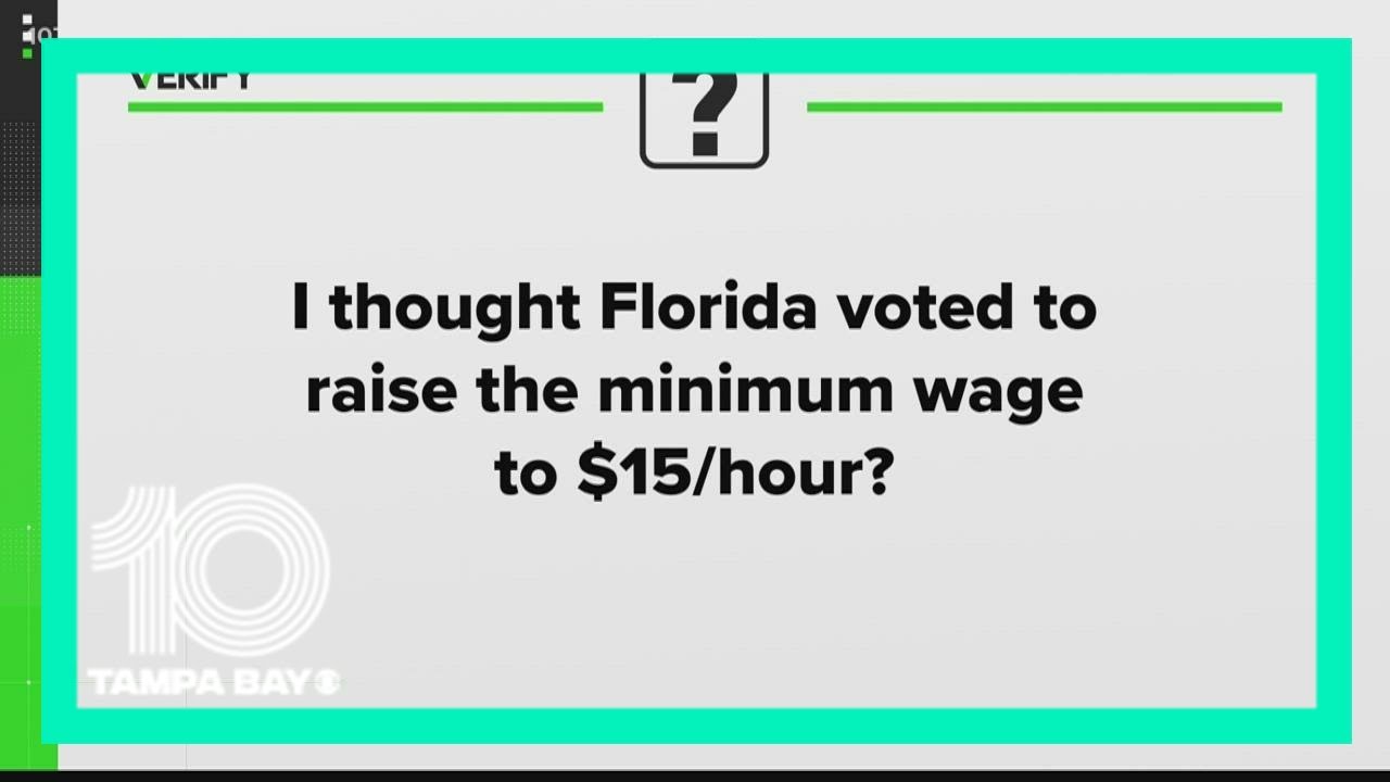 Florida's minimum wage is going up. But it won't reach 15 until 2026 YouTube