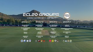 European Cricket League Live Draw for ECL20