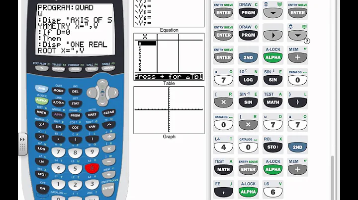 Program Quadratic Equation (Formula) for TI-84 (Best on YouTube)