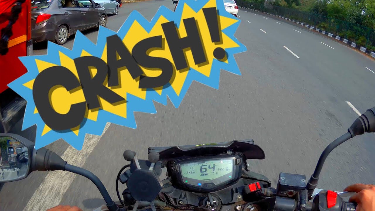 almost crashed my bike YouTube