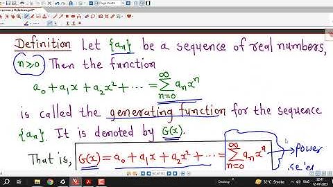 Lec13/Recurrence Relations/Generating Functions
