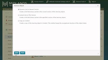 D2L Brightspace v10.4 Add File from Learning Object Repository (LOR) into Content