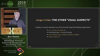 C++Now 2019: Ben Deane “Identifying Monoids: Exploiting Compositional Structure in Code” screenshot 2