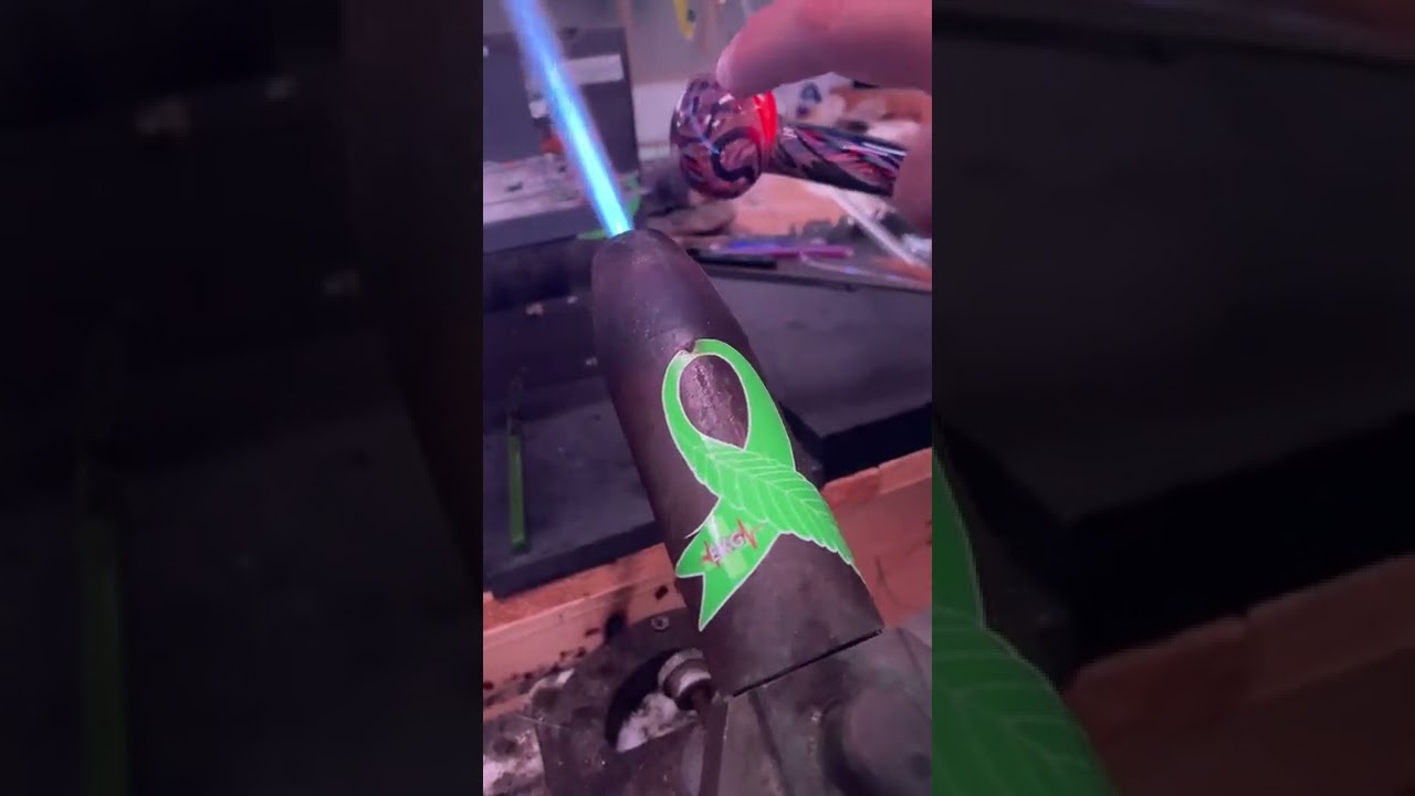 Part 2 of making a inside out hand pipe