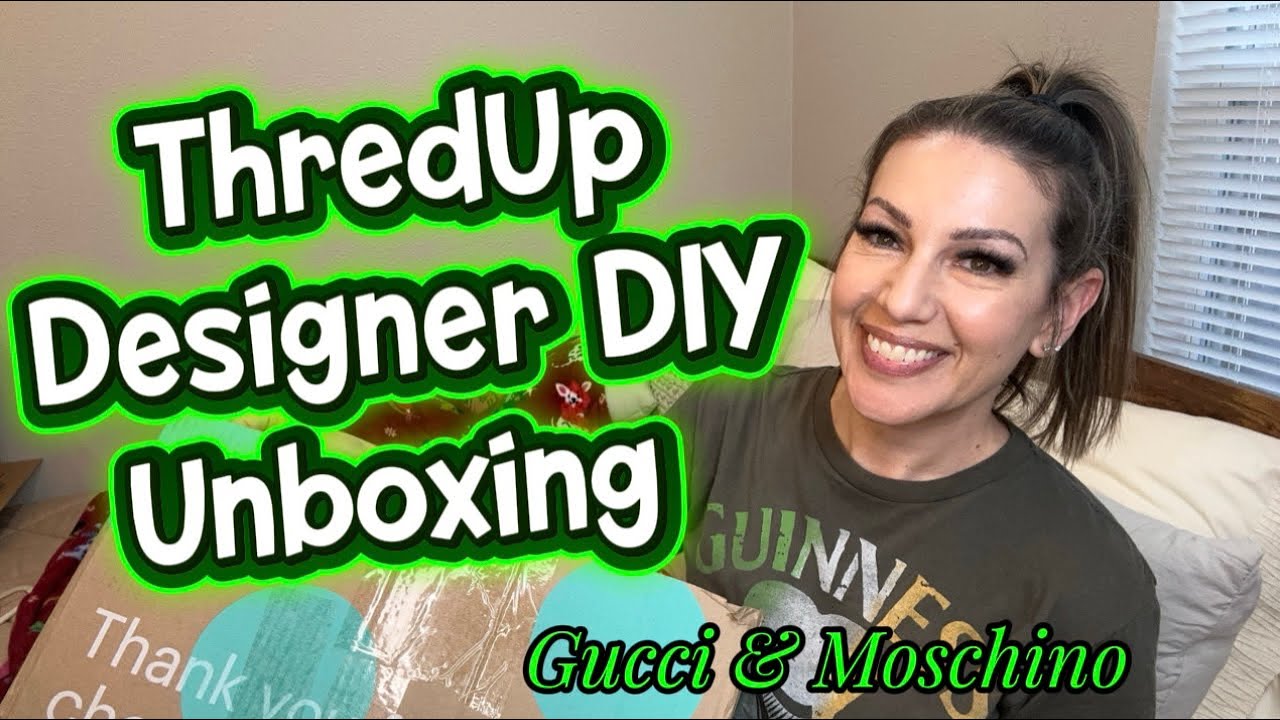 Распаковка дизайнерских вещей своими руками от ThredUp - Gucci, Celine и Moschino.