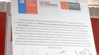 VILLA ALEGRE FIRMA CONVENIO DE INTELIGENCIA ARTIFICIAL "RED COMUNA"