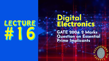GATE 2004: 2 Marks Question on Essential Prime Implicants