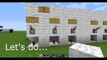 Minecraft 4-bit Adder-Subtractor circuit