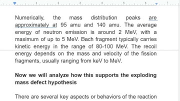 Evidence for the Exploding Mass Defect Theory in the Fission of Uranium-238