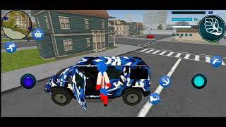 US Captain Stickman America Rope Hero Car Driving Android Gameplay. screenshot 4