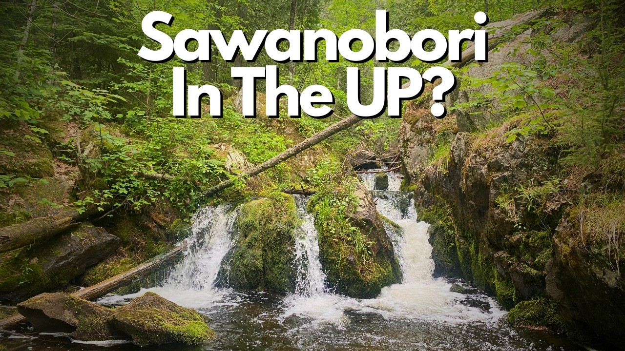 Climbing Up Waterfalls And Tenkara Fishing The UP! #tenkara #fishing #flyfishing #up #michigan