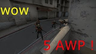 First 5 awp mid in new Dust 2 !