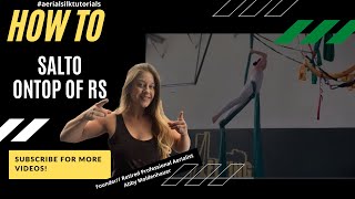 Salto from Rebecca Split Aerial Silk Tutorial/ Learn How to Silks Trick or Aerial Tissue Tricks