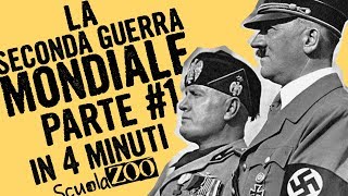 Noccioline #9  La SECONDA GUERRA MONDIALE Parte 1 in 4 MINUTI #ScuolaZoo