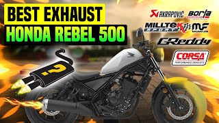 Honda Rebel 500 Exhaust Sound Review,Upgrade,Mods,Vance and Hines,Stock,Diablo,Slider,Arrow +