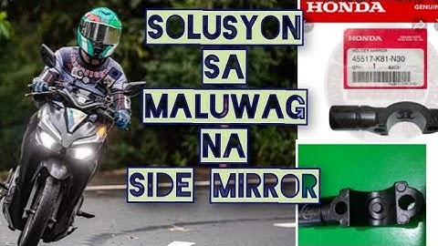 How to Repair/Fix loose and damage Side Mirror of Honda Click 125i V2.