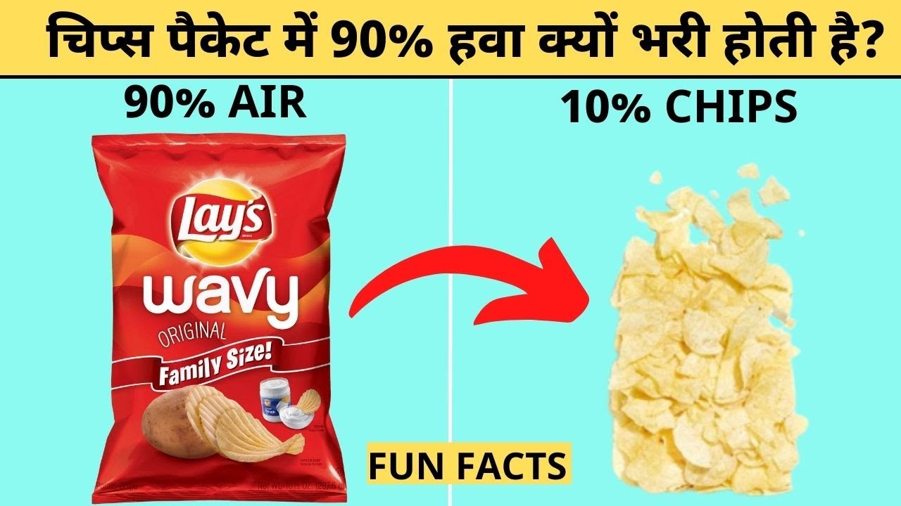 Random Chip Packets Chips Packets में इतनी हवा क्यों भरी होती है? | Random Fun Facts Ep.39 ...