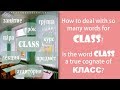 Beginning Russian: What are the Russian words for CLASS?