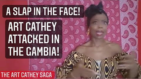 ART CATHEY ASSAULTED BY LOCAL GAMBIAN WOMAN! #artc...