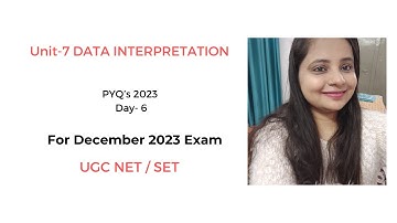 Unit-7 | Data Interpretation | PYQ