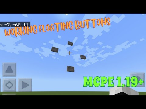 Floating Button Controls in minecraft pe 1.19+