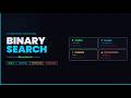 BINARY SEARCH VISUALIZED | COMPLETE DSA IN JAVA