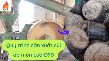 Quy trình sản xuất củi ép mùn cưa, củi D90 của công ty nhật anh nguyễn