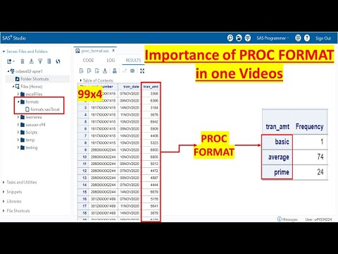 Video: Proc format SAS yog dab tsi?