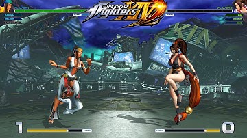 KOF14 Bandeiras & Zarina & Nelson vs Mai & Demon & King CPU vs CPU AI vs AI
