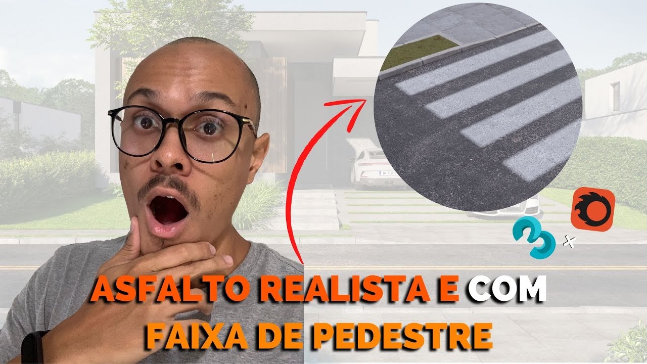 COMO CRIAR ASFALTO COM FAIXA DE PEDESTRE NO 3DSMAX