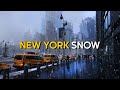 Snow storm walk in manhattan  heavy snowfall new york city 4k nyc