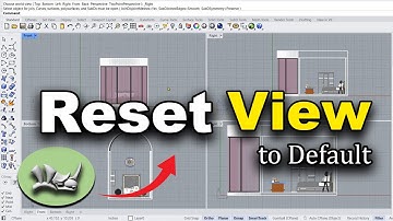 How to Reset View to Default in Rhino | Fix Viewports & Camera (2025) | cad show