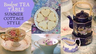 Summer Cottage Style Tea Table ~ Thrift & Decorate with Me!
