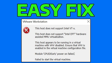 How To Fix VMware Workstation Error This Host Supports Intel VT-x, but Intel VT-x is Disabled