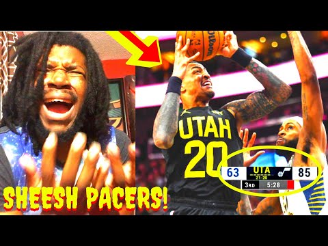 JAZZ VS PACERS REACTION 2024 INDIANA PACERS VS UTAH JAZZ HIGHLIGHTS REACTION 2024